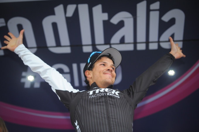 ジロ・デ・イタリアでステージ優勝と山岳賞を獲得したフリアン・ダビ・アレドンド・モレノ（コロンビア、トレックファクトリーレーシング）