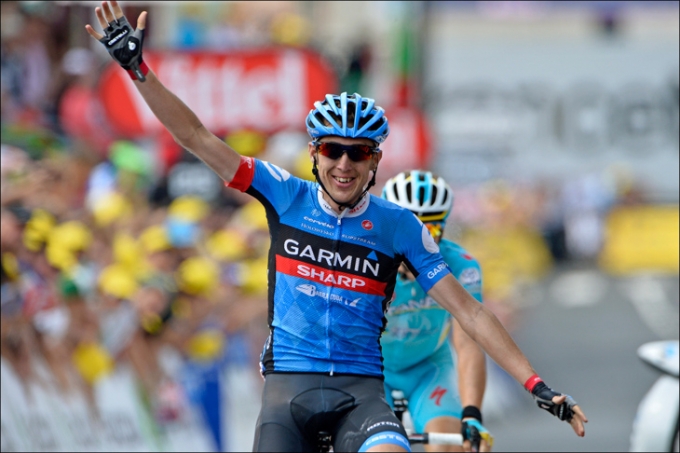 ツール・ド・フランス2013第9ステージを制したダニエル・マーティン（アイルランド、ガーミン・シャープ）